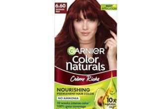 Garnier Color Naturals Crème Hair Color, Shade 6.60 Intense Red, 70Ml + 60G