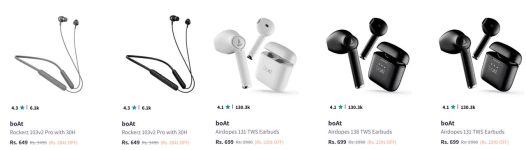 Myntra Loot : boAt Neckband & Earbuds Starts @649.Scroll Down :
