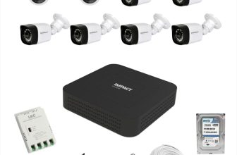 Impact By Honeywell 2Mp 6 Bullet + 2 Dome Cctv +8 Channel Dvr +1Tb Hdd+90 Mtrs Cable Cctv Camera Set Security Camera(1 Tb, 8 Channel)