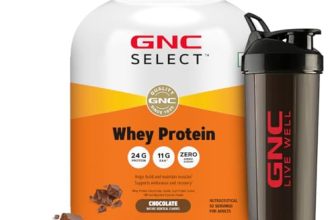 Gnc Whey Protein Blend With Free Shaker | 4.4 Lbs (2Kg) | Chocolate |24 Gm Protein| Digestive Enzyme For Better Digestion | Faster Muscle Recovery | Boosts Strength & Endurance | Zero Added Sugar | Builds Lean Muscles | Formulated In Usa | Imported