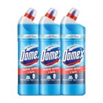 Domex Hemir Fresh Guard Disinfectant Toilet Cleaner Liquid, Ocean Fresh, 1 L| Pack Of 3, Freshness For 100 Flushes