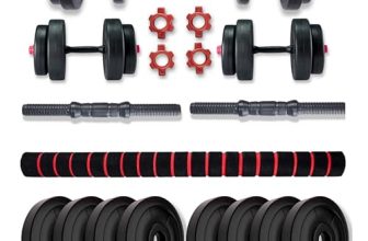 Bullar Pvc Dumbbells Set And Fitness Kit For Men And Women Whole Body Workout With Connector Rod (30 Kg)
