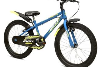 Avon Buke Nest 20T Bmx Bicycles For Boys, Bicycle Bike Bmx High-Tensile Steel|Rigid Fork|V Brake|Steel Rim, 11 Inches Frame Size (Blue Matt Gloss Finish)