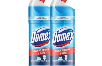 Domex Freshguard Toilet Cleaner Liquid – 1L (Pack Of 2) | Ocean Fresh | Fights Malodor For 3 Days