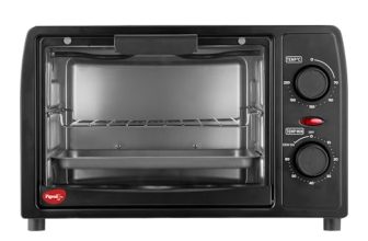 Pigeon Oven Toaster Grill 14 Liters Otg| 900 Watts| Toast, Grill, Bake & Roast | Heat Resistant Tempered Glass| Black