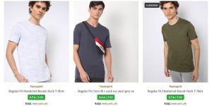 AJIO Loot : Men Tshirts @101.