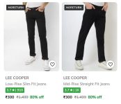 Loot : Lee Jeans Starts @300.