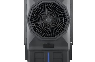 Orient Electric Stark 110 L Heavy Duty Commercial Air Cooler With 20″ Fan | Aerofan Technology |High-Density Honeycomb Cooling Pads | Extra Powerful Air Throw & Auto Water Refill Technology| Grey
