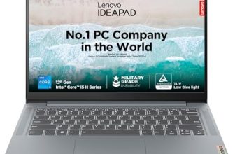 Lenovo Ideapad Slim 3, Intel Core I5-12450H 12Th Gen, 16Gb Ram, 512Gb Ssd, Fhd 250Nits, 14″/35.5Cm, Windows 11, Msoffice 21, Grey, 1.37Kg, 83Eq005Vin,1Yr Warranty,Alexa Built-In,3 Mon. Gamepass Laptop