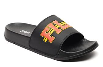 Fila Men’S Sula Blk/Rst Org/Yel Casual Slippers