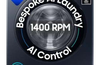 Samsung 12 Kg, 5Star, Ai Control, Ai Ecobubble, Super Speed, Wi-Fi, Hygiene Steam With Inbuilt Heater, Digital Inverter, Fully-Automatic Front Load Washing Machine (Ww12Dg6B24Astl, Navy)