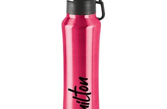 Milton Gulp 600 Thermosteel 24 Hours Hot Or Cold Water Bottle, 575 Ml, 1 Piece, Pink