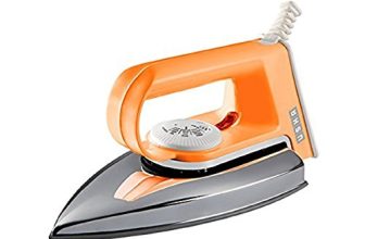 Usha Ei 2102 1000 W Ultra Lightweight Dry Iron With Non-Stick Soleplate (Orange)