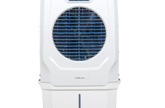 Bajaj Shield Series Arteon 55L Desert Air Cooler For Home|Dual Side Water Inlet|Inverter Ready|Anti-Bacterial Honeycomb Pad|60Ft Air Throw|Ice Chamber|3-Yr Product 3-Yr Pump 1-Yr Motor Warranty【White】