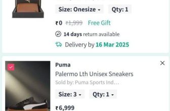 Myntra Bug  : Get FREE Puma Wallet.1. Add any Puma Shoes to Cart from here :   2. At checkout Free Puma Wallet will be added to Cart. 3. Check Delivery Date of both. If FREE Product is showing delivery tomorrow or earlier than the paid Perfume place order on COD Basis.  If both are arriving on the same day, it’s risky. Better not to order or cancel the COD order.4. After Free Product delivery, Cancel the paid order.Try your luck at your own Risk. Use Secondary Account.