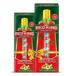 Red King Cooling Oil|Non Sticky| Power Of 10 Ayurvedic Ingredients| Relieves Fatigue, Sleeplessness, Headache And Stress, 280 Ml + 180 Ml Combo