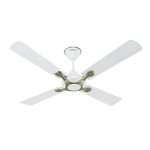 Havells 1200mm Leganza ES 4B Ceiling Fan | Best fan in 4 Blade, Premium Finish Deco. Fan, High Air Delivery | Energy Saving, 100% Pure Copper Motor, 2 Year Warranty | (Pack of 1, Pearl White Silver)