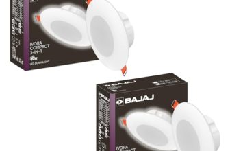 Bajaj Ivora Compact Downlight 3-In-1 Colour | 3W Led Downlight | For Smaller Spaces | Long Life Of 25000 Hours (Multi Colour, Pack Of 2)