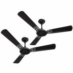 Havells 1200Mm Enticer Art Energy Saving Ceiling Fan (4.2 stars, Mettaclic Black Chrome, Pack Of 2)