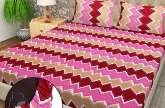 Flipkart SmartBuy 104 TC Cotton Double Jaipuri Prints Fitted (Elastic) Bedsheet(Pack of 1, Multicolor-3)