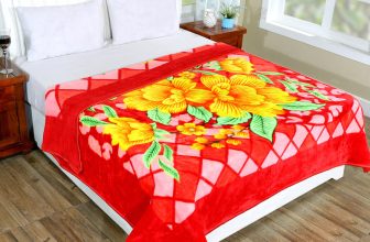 CARLTON LONDON Floral Double Mink Blanket for  Heavy Winter(Fur, Multicolor6)