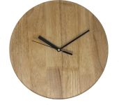 Crimson Knot Analog 24 cm X 24 cm Wall Clock(Brown, Without Glass, Standard)