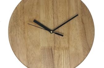 Crimson Knot Analog 24 cm X 24 cm Wall Clock(Brown, Without Glass, Standard)