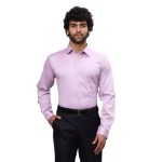 Raymond Cotton Men’s Solid Slim Shirt (RMSX12121-R4_Red, 42