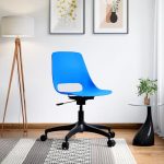 GODREJ INTERIO Chair Shine 360 Adjustable Height Revolving Chair, Azure Blue, Sizemark 6, 1-Year Warranty