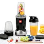 Cello Nutri Maxx Pro Mixer Grinder | 500W Copper Motor | 2 Jars + 1 Sipper Bottle | SS Blades | Cut, Chop, Blend, Whip & More | Juicer, Smoothie & Chutney Maker | 2-Year Warranty | Black