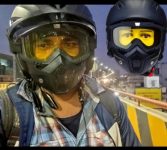 Steelbird Air 100% Goggle Face Mask Anti Scratch UV Protective Face Mask Motorbike Helmet Motorbike Helmet(Yellow)