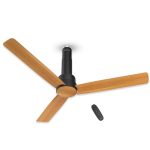 Havells 1200mm Elio Prime BLDC Ceiling Fan | Remote Controlled, High Air Delivery Fan | 5 Star Rated, Upto 60% Energy Saving, 2+1* Year Warranty | (Pack of 1, Pinewood Matte Black)