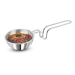 SignoraWare Artista Tri-Ply Cookware Tadkapan | Faster Cooking | Induction Friendly | Ideal for Tadka for Rasam, Sambar, Dals and Curries | Roasting Nuts & Seeds | Making Ghee Tadka (300ml)
