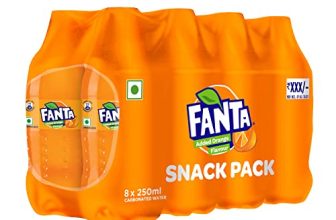 Fanta® Orange Soft Drink | Pet Bottle, 250 Ml (Pack Of 8)