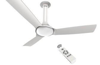 RR Signature New York Chelsea BLDC 1200MM Ceiling Fan for Home with BEE 5-Star Rating, Remote and BLDC Motor (3 + 2 Years Warranty, Pristiine White)