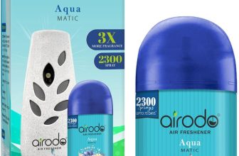 AIRODO Automatic Air Freshener Machine with Refill-(235ml Refill + Machine) 2300 Sprays Automatic Spray Oceanic and Cool |2300 Sprays |3x More Fragrance|Room & Bathroom Automatic Spray(235 ml)