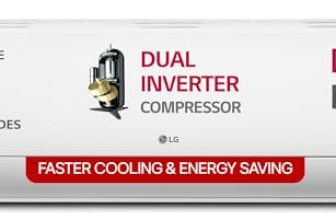 LG 1.5 Ton 5 Star DUAL Inverter Split AC (Copper, AI Convertible 6-in-1, VIRAAT Mode, Faster Cooling & Energy Saving, 4 Way Swing, HD Filter with Anti-Virus Protection, US-Q19QNZE1, White)