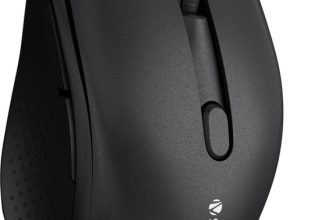 ZEBRONICS Zeb-Charm, Wireless Mouse, Mode Switch Button, (Metallic Black) Wireless Ambidextrous Optical Mouse  with Bluetooth(2.4GHz Wireless, Bluetooth, Metallic Black)