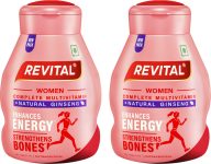 Revital H Women with 22 Multivitamins & Minerals such as Calcium, Iron, Biotin -60 Tablets(2 x 30 Capsules)