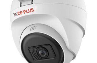 CP PLUS 2.4MP Full HD IP Indoor Wired Dome Camera CP-URC-DC24PL3 Compatible with DVR only | 30 Meters IR Black & White Night Vision | 3.6mm Lens | Motion Detection, White