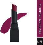 SUGAR Cosmetics Nothing Else Matter Longwear Lipstick(08 Berry Picking (Berry), 3.2 g)