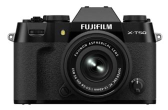 Fujifilm X-T50 40 MP APS-C X-Trans Sensor|Retro Style mirrorless Camera|4k/6.2k vlogging|High Speed Recording FHD 240fps|Advance AF with 15-45mm Optical Zoom Lens f/3.5-5.6 – Black