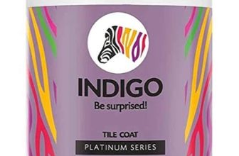 Indigo Tile Coat Platinum Series – Premium Roof Tile Coating | Vibrant Non-Fading Colours | Rich Sheen Finish | Anti-Fungal & Water-Resistant | Exterior Use | 10 L White