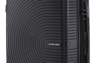 Stony Brook by Nasher Miles Crescent Hard-Sided Polypropylene Cabin Black 55cm Trolley Bag Cabin Suitcase 4 Wheels – 20 inch