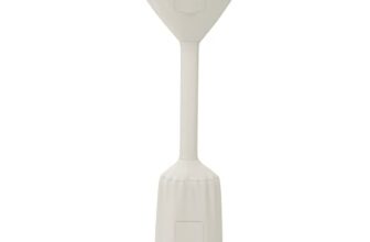 AmazonBasics Standup Patio Heater Cover | Height: 95 inch, Dome Diameter: 34 inch, Round Base Diameter: 18.5 inch | Polyester | White