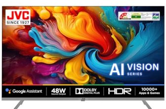 JVC 80 cm (32 inches) AI Vision Series QLED Android TV LT-32NQ3165C (Titanium Grey)