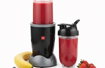 Cello Nutri Maxx Pro 2 Jar ISI Certified Mixer Grinder 500 Watts, Black | 1x500ml Multipurpose Blender Jar, 1×500 ml Sipper Bottle, Powerful Copper Motor with SS Blades |2 Years Manufacturing Warranty