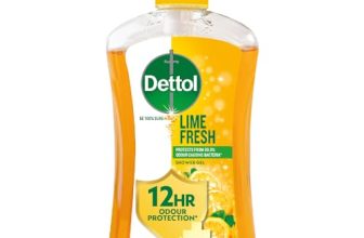 Dettol Body Wash and Shower Gel for Women and Men, Lime Fresh – 500ml | Soap-Free Bodywash | 12h Odour Protection