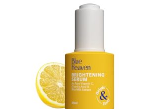 Blue Heaven Brightening 5% Vitamin C Face Serum for Brightening & Glowing Skin | Improves Hydration & Reduces Blemishes | Face Serum for Men and Women, 20ml