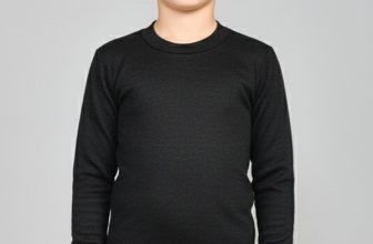 LUX COTT’S WOOL Top For Boys(Black, Pack of 1)